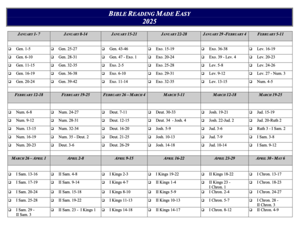 Bible Reading Made Easy (2025)